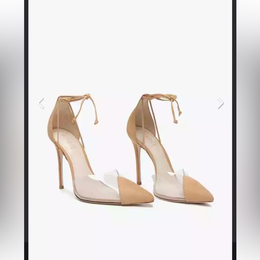 Scarpin Stiletto Lace Up Vinil Schutz with box and dust bag. Great condition